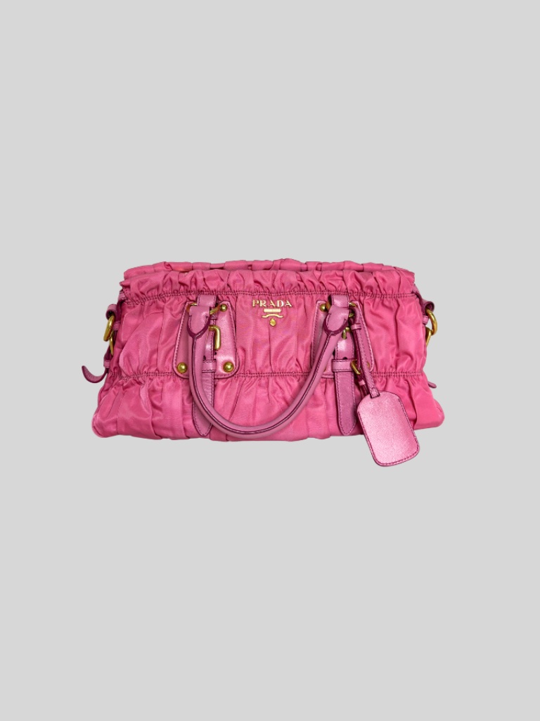 Prada Tessuto Gaufre Handle Bag